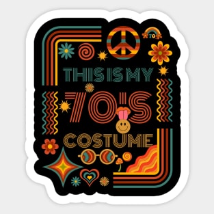 THIS IS MY 70'S COSTUME Sticker